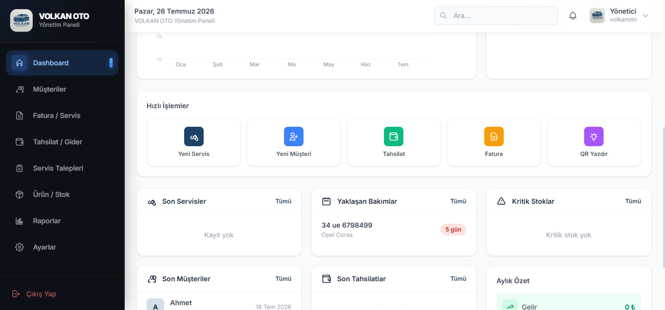Araç Yönetim Web Sitesi